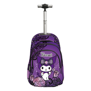 Trolley backpack Kuromi Purple Laces