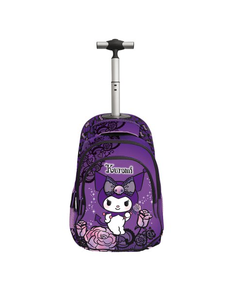 Trolley backpack Kuromi Purple Laces