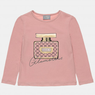 Long sleeve top with gold foil effect (6-16 years)