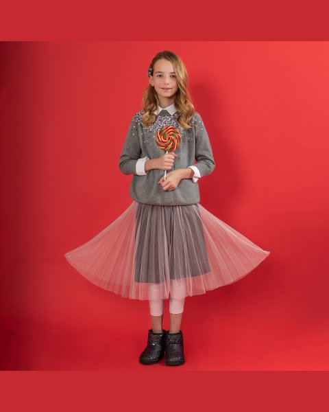 Skirt with tulle (6-14 years)