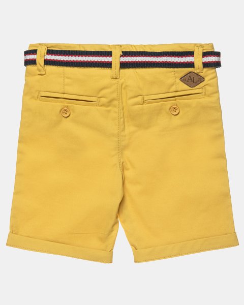 Cotton chino shorts with belt (12 months-5 years)