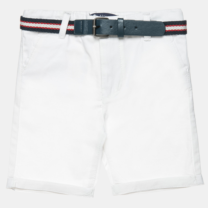 Cotton chino shorts with belt (12 months-5 years)