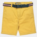 Cotton chino shorts with belt (12 months-5 years)