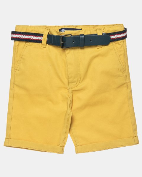 Cotton chino shorts with belt (12 months-5 years)