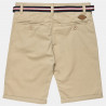 Cotton chino shorts with belt (6-16 years)
