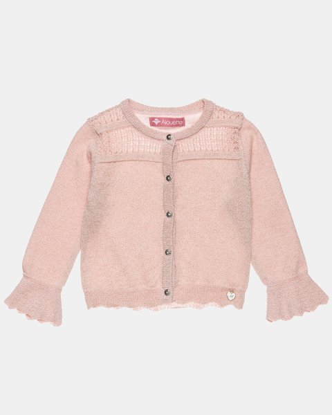 Cardigan with a glittery effect (6 months-5 years)