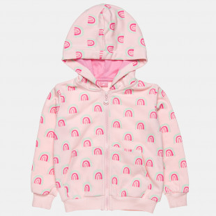 Zip hoodie with a printed pattern (12-18 months)