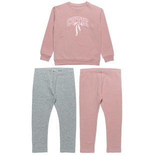 Tracksuit cotton fleece blend Five Star with glitter details (12 months-5 years)