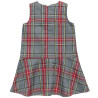 Dress checkered with a bow (18 months-5 years)