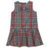 Dress checkered with a bow (18 months-5 years)