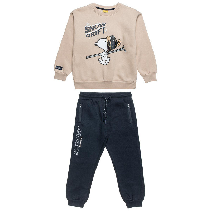 Tracksuit Snoopy with embossed elements (12 months-8 years)