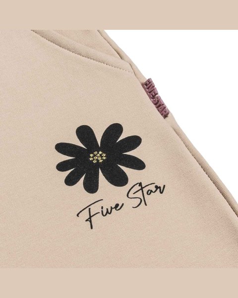 Set cotton fleece blend Five Star with glitter details (6-14 years)