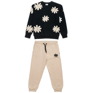 Set cotton fleece blend Five Star with glitter details (6-14 years)