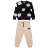 Set cotton fleece blend Five Star with glitter details (6-14 years)