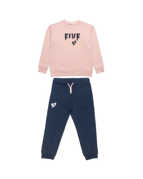 Tracksuit cotton fleece blend Five Star with glitter details (6-14 years)