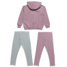 Set cotton fleece blend with glitter embossed design (6-14 years)