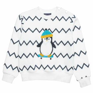 Top cotton fleece blend with embroidery (12 months-5 years)
