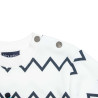 Top cotton fleece blend with embroidery (12 months-5 years)