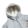 Zip hoodie with embossed texture (12 months-5 years)