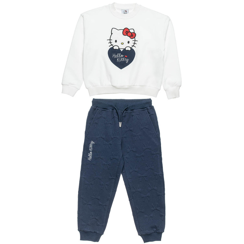 Set cotton fleece blend Hello Kitty with embroidery (18 months-8 years)