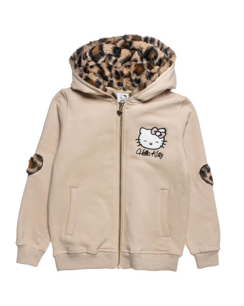 Ζακέτα φούτερ Hello Kitty με κέντημα (18 μηνών-8 ετών)
