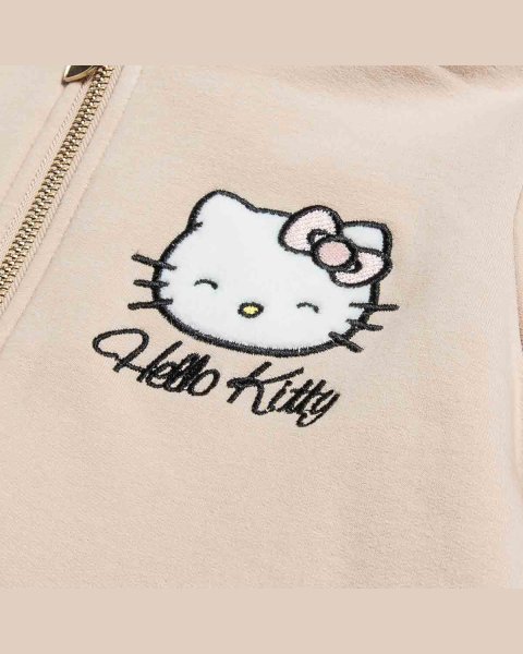 Ζακέτα φούτερ Hello Kitty με κέντημα (18 μηνών-8 ετών)