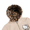 Zip hoodie cotton fleece blend Hello Kitty with embroidery (18 months-8 years)