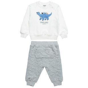 Set cotton fleece blend Tender Comforts with embroidery (3-18 months)