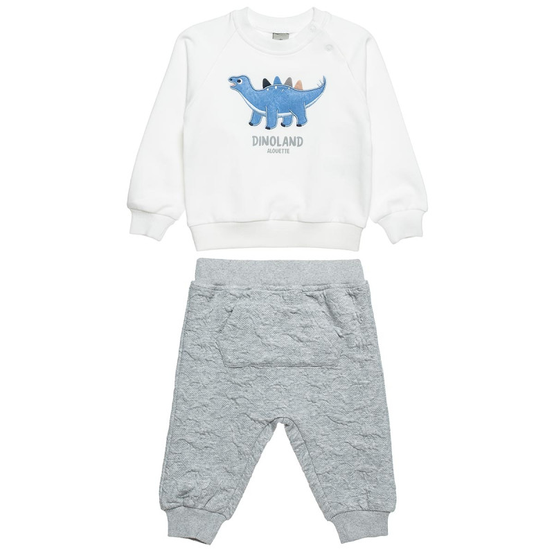 Set cotton fleece blend Tender Comforts with embroidery (3-18 months)