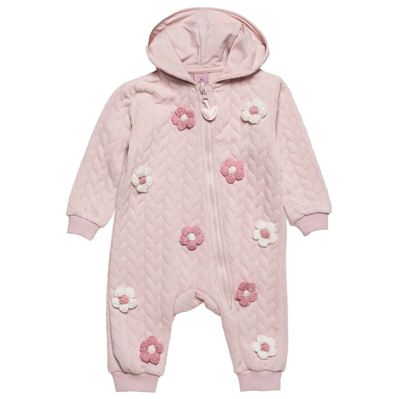 Babygrow Tender Comforts with knitted flowers (1-12 months)