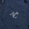 Zip hoodie cotton fleece blend with shiny embroidery (6-16 years)