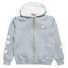 Zip hoodie with eco fur detail (6-16 years)