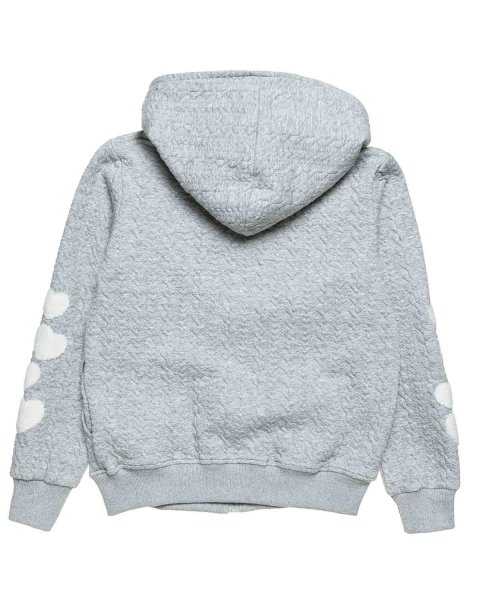 Zip hoodie with eco fur detail (6-16 years)
