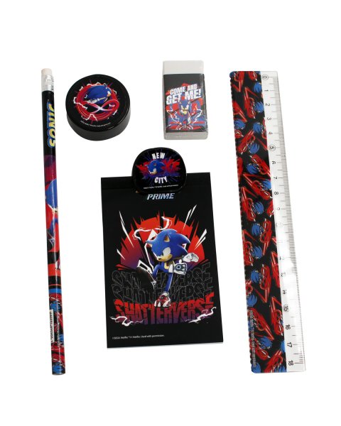 Sonic the Hedgehog School Set with Pencil Case
