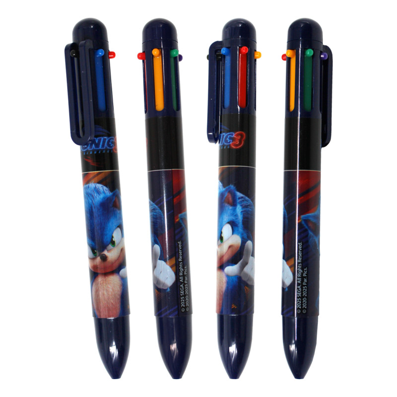 Στυλό με 6 χρώματα Sonic the Hedgehog