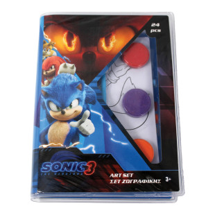 Σετ Ζωγραφικής 24τμχ Sonic the Hedgehog