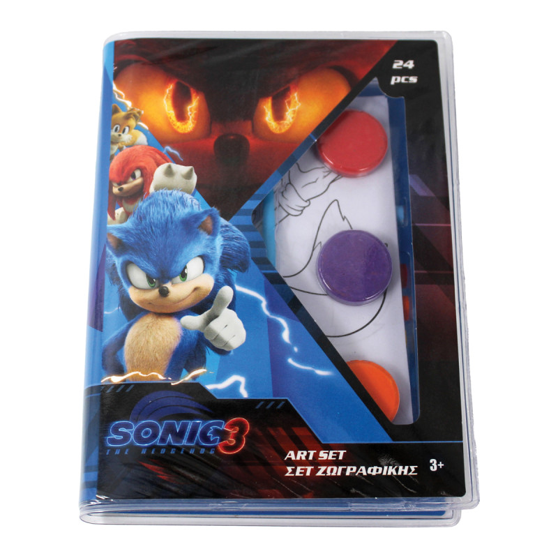 Σετ Ζωγραφικής 24τμχ Sonic the Hedgehog