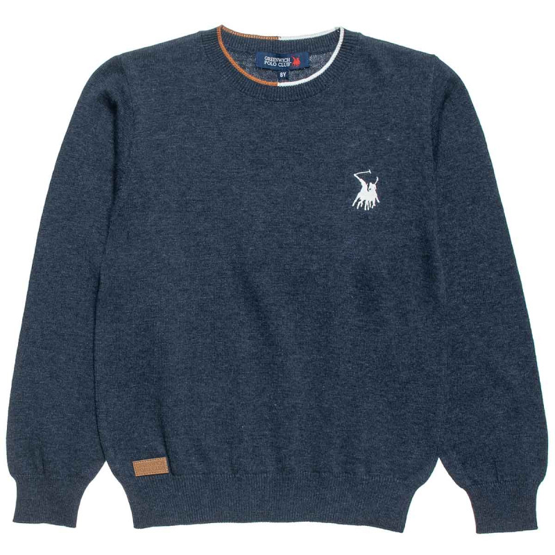 Sweater Greenwich Polo Club with embroidery (2-14 years)
