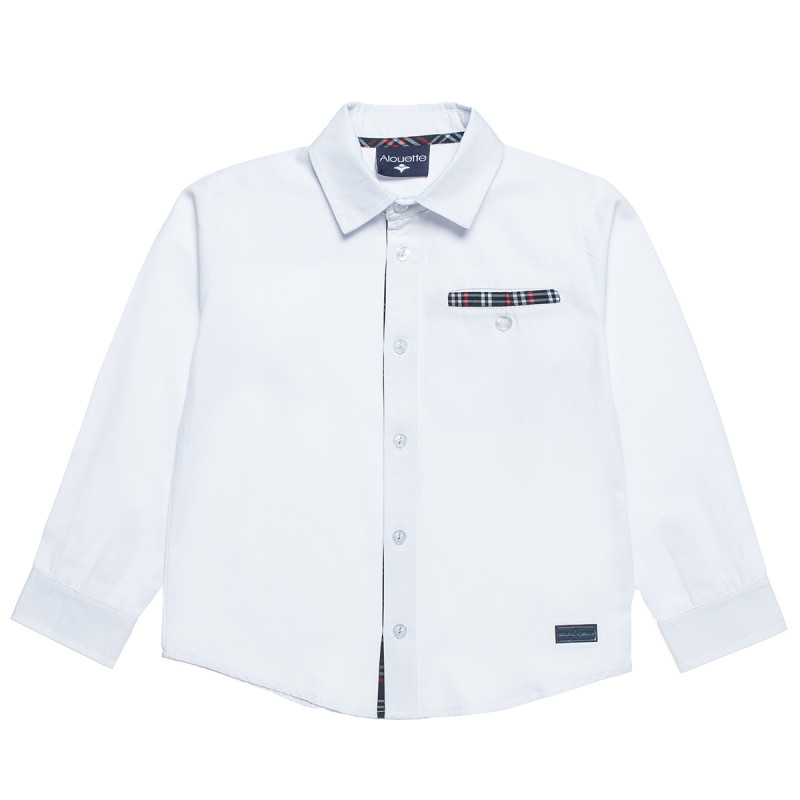 Shirt with checkered details (12 months-5 years)
