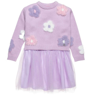 Dress with tulle and sweater (12 months-5 years)