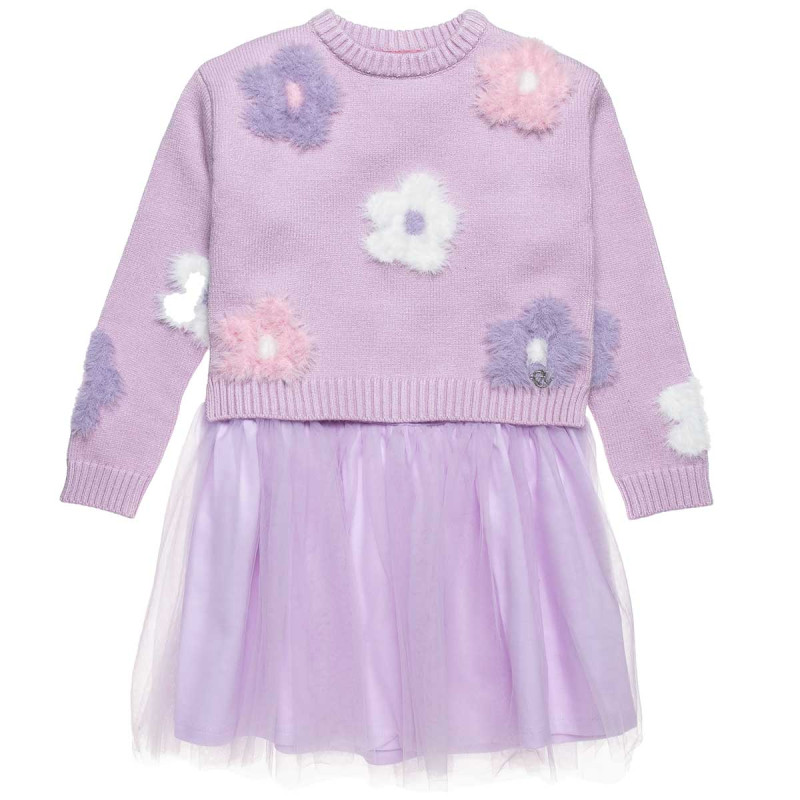 Dress with tulle and sweater (12 months-5 years)