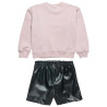 Set top with eco leather shorts (12 months-5 years)