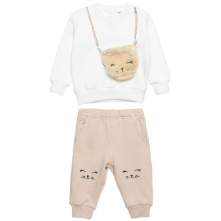 Σετ cotton fleece blend Tender Comforts with fluffy design (3-18 months)