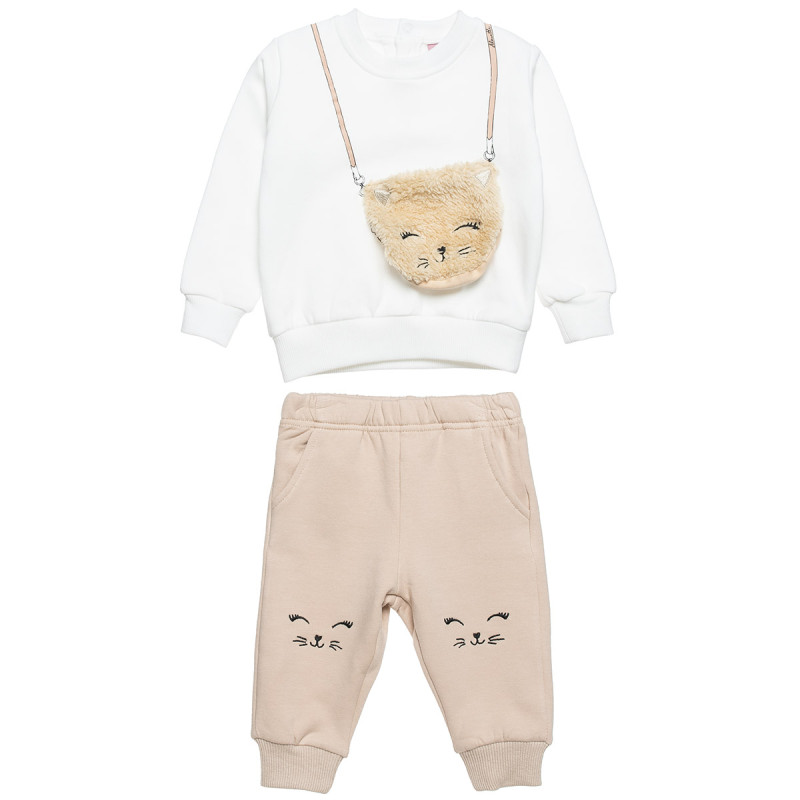 Σετ cotton fleece blend Tender Comforts with fluffy design (3-18 months)