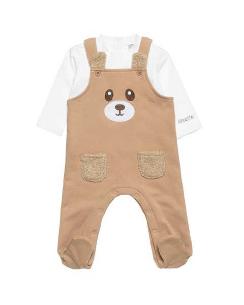 Overall cotton fleece blend Tender Comforts with top (1-12 months)
