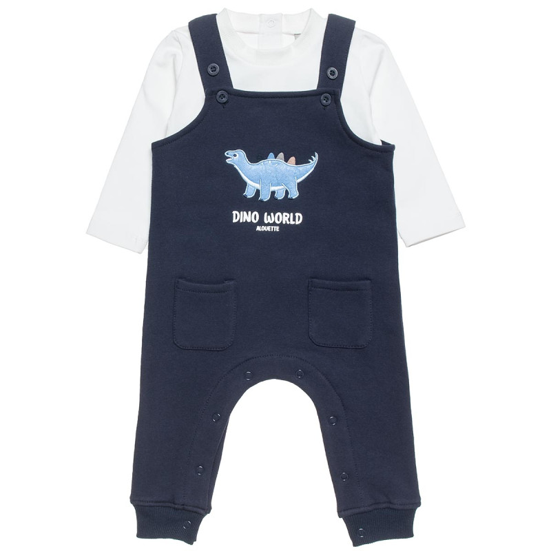 Overall cotton fleece blend Tender Comforts with top (3-18 months)