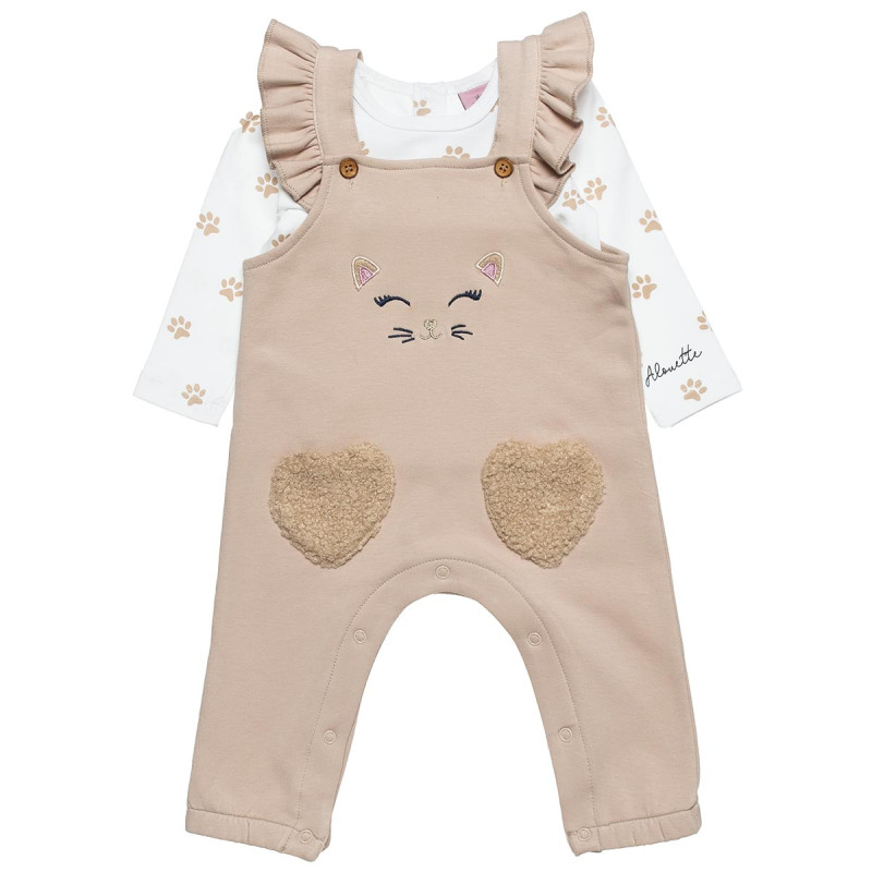 Overall Tender Comforts with fluffy details (3-18 months)