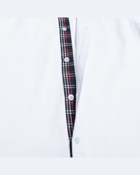 Shirt with checkered details (6-16 years)