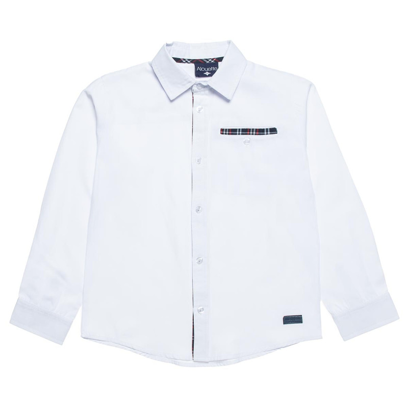 Shirt with checkered details (6-16 years)