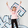 Long sleeve top with glitter and embossed elements (6-14 years)
